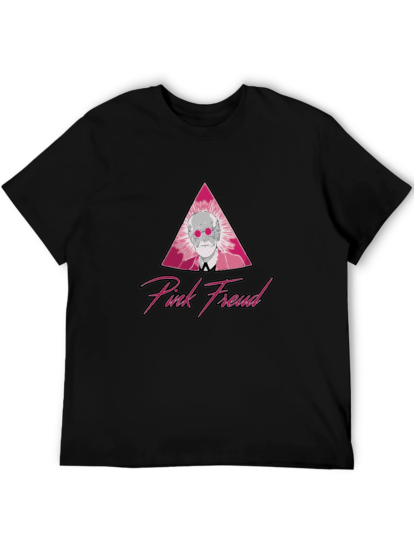 Pink Freud Graphic T-Shirt - Classic Style