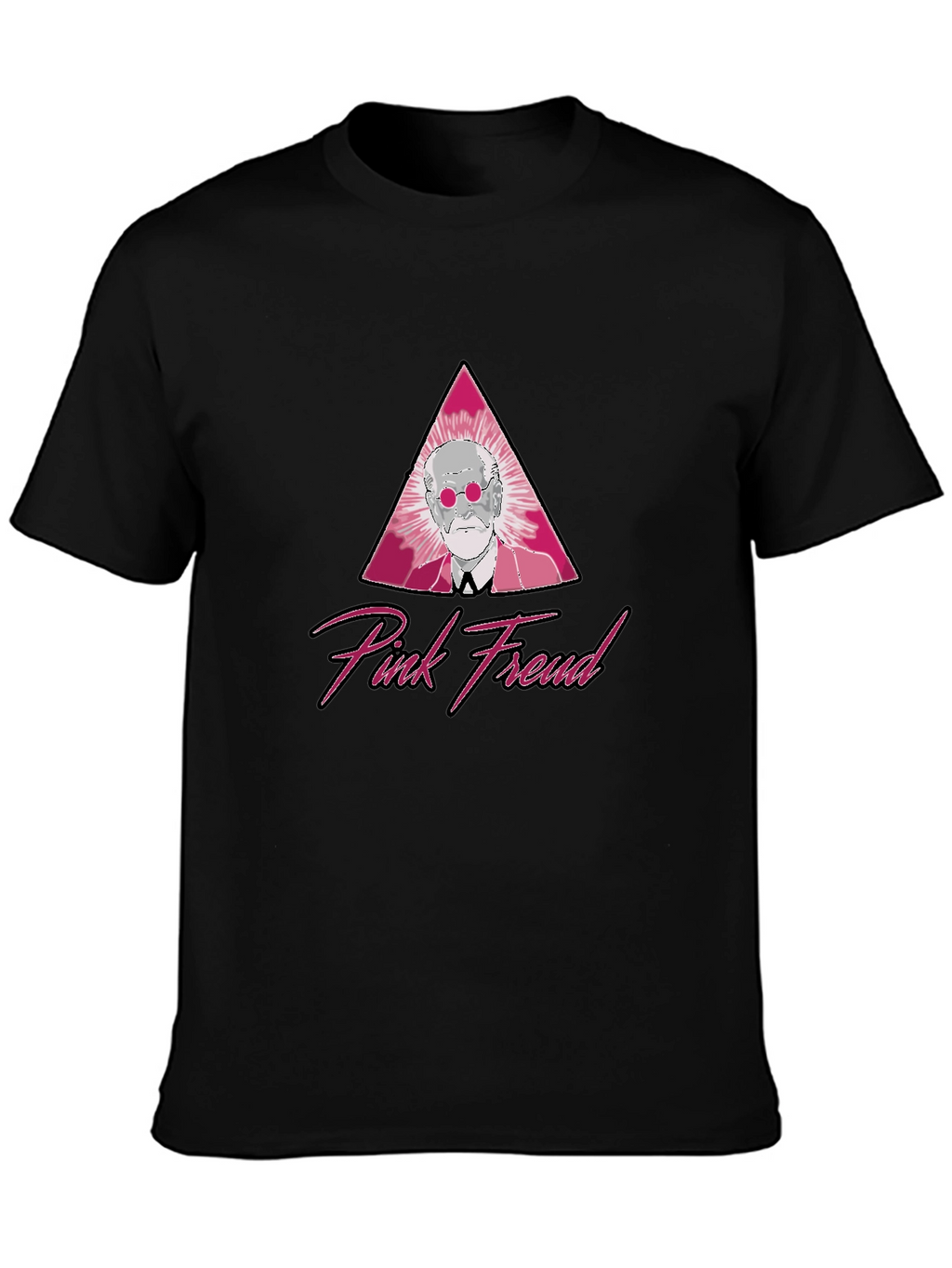 Pink Freud Graphic T-Shirt - Classic Style