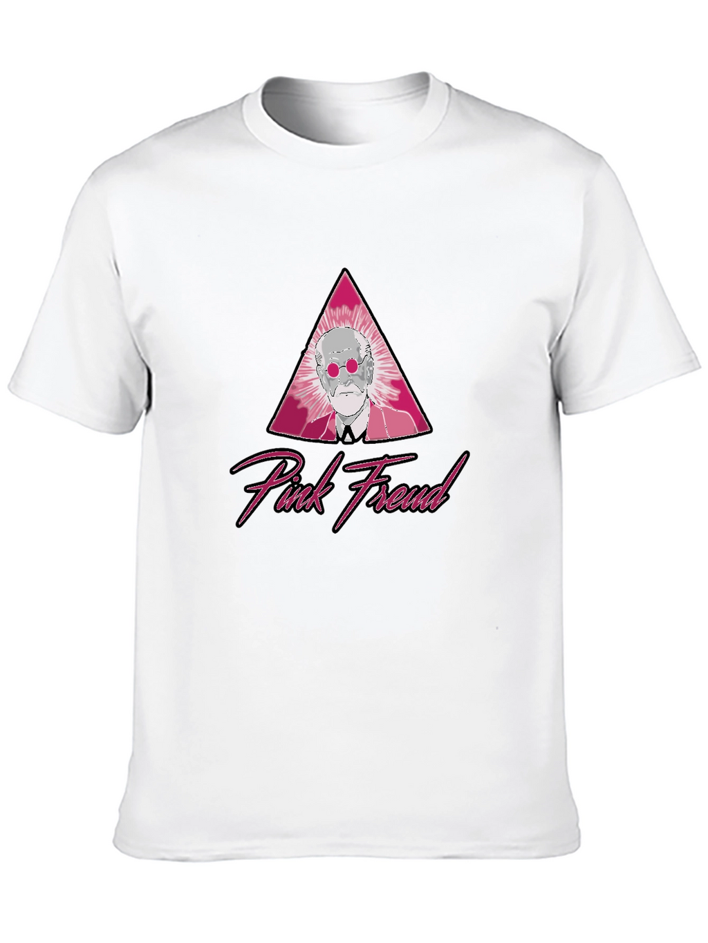 Pink Freud Graphic T-Shirt - Classic Style