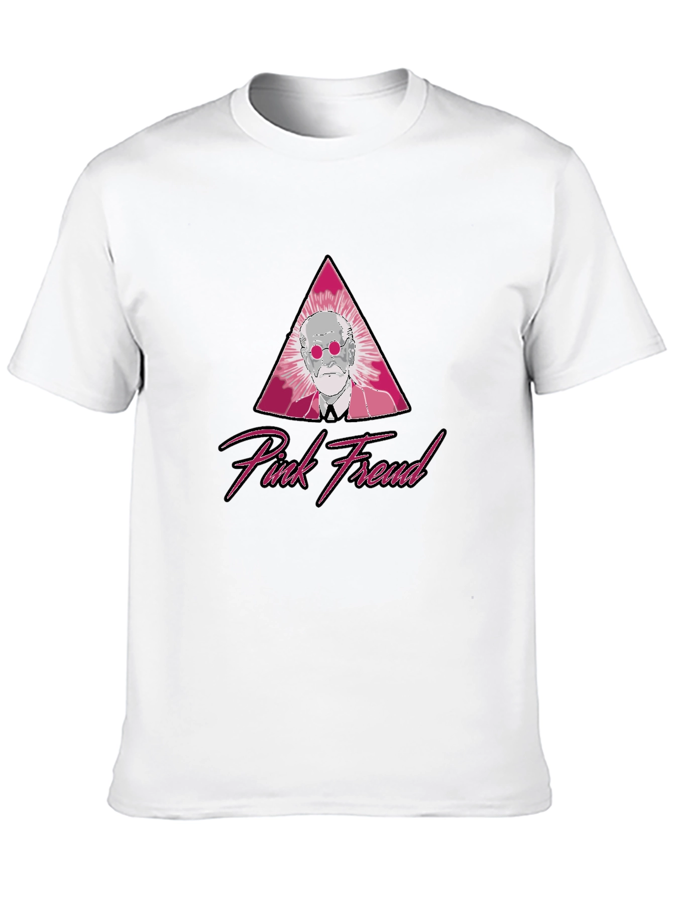 Pink Freud Graphic T-Shirt - Classic Style