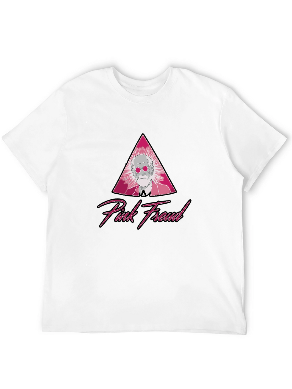 Pink Freud Graphic T-Shirt - Classic Style