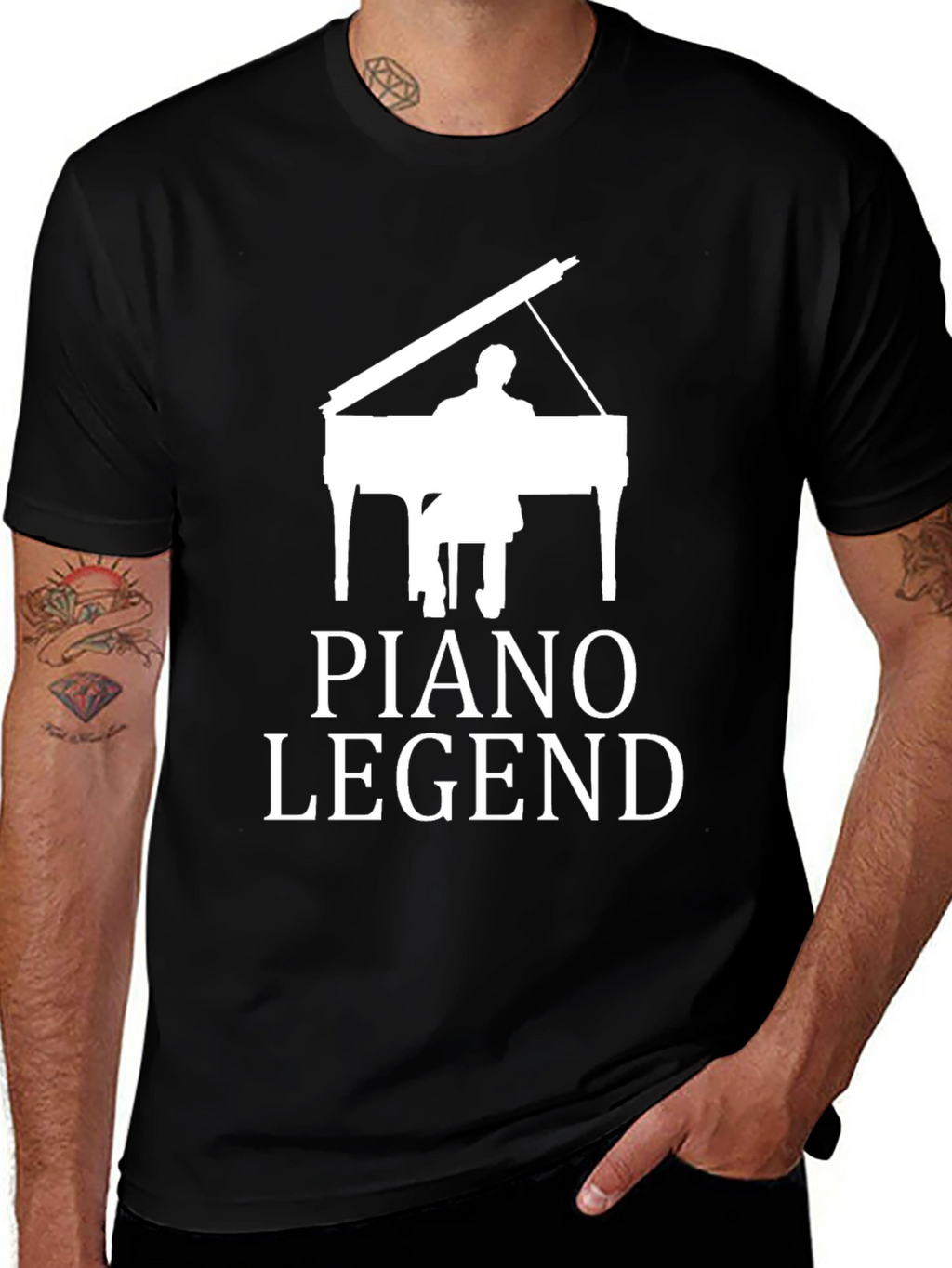 Piano Legend Graphic Tee - Musicians Gift