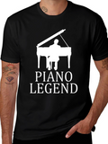 Piano Legend Graphic Tee - Musicians Gift