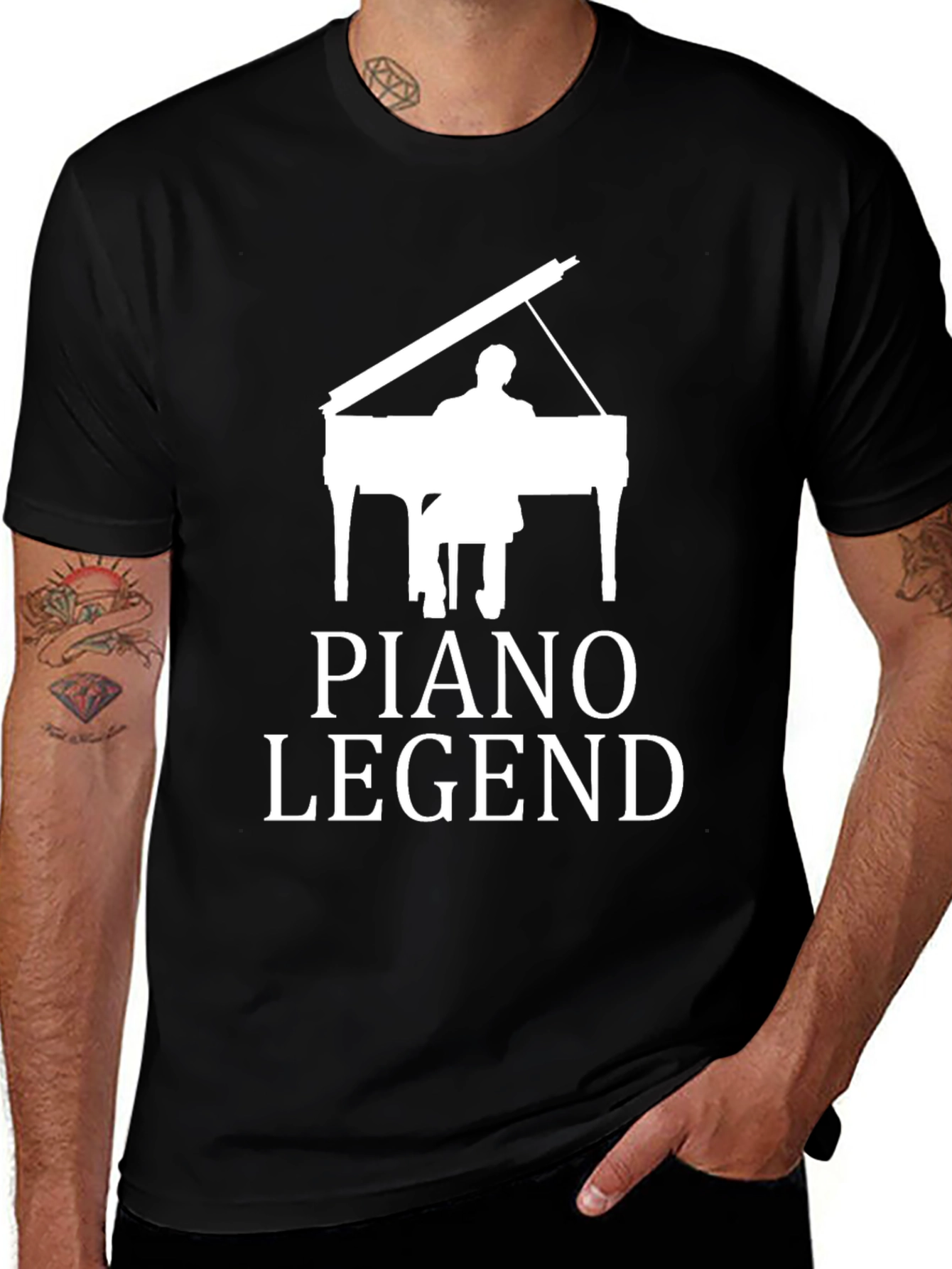 Piano Legend Graphic Tee - Musicians Gift