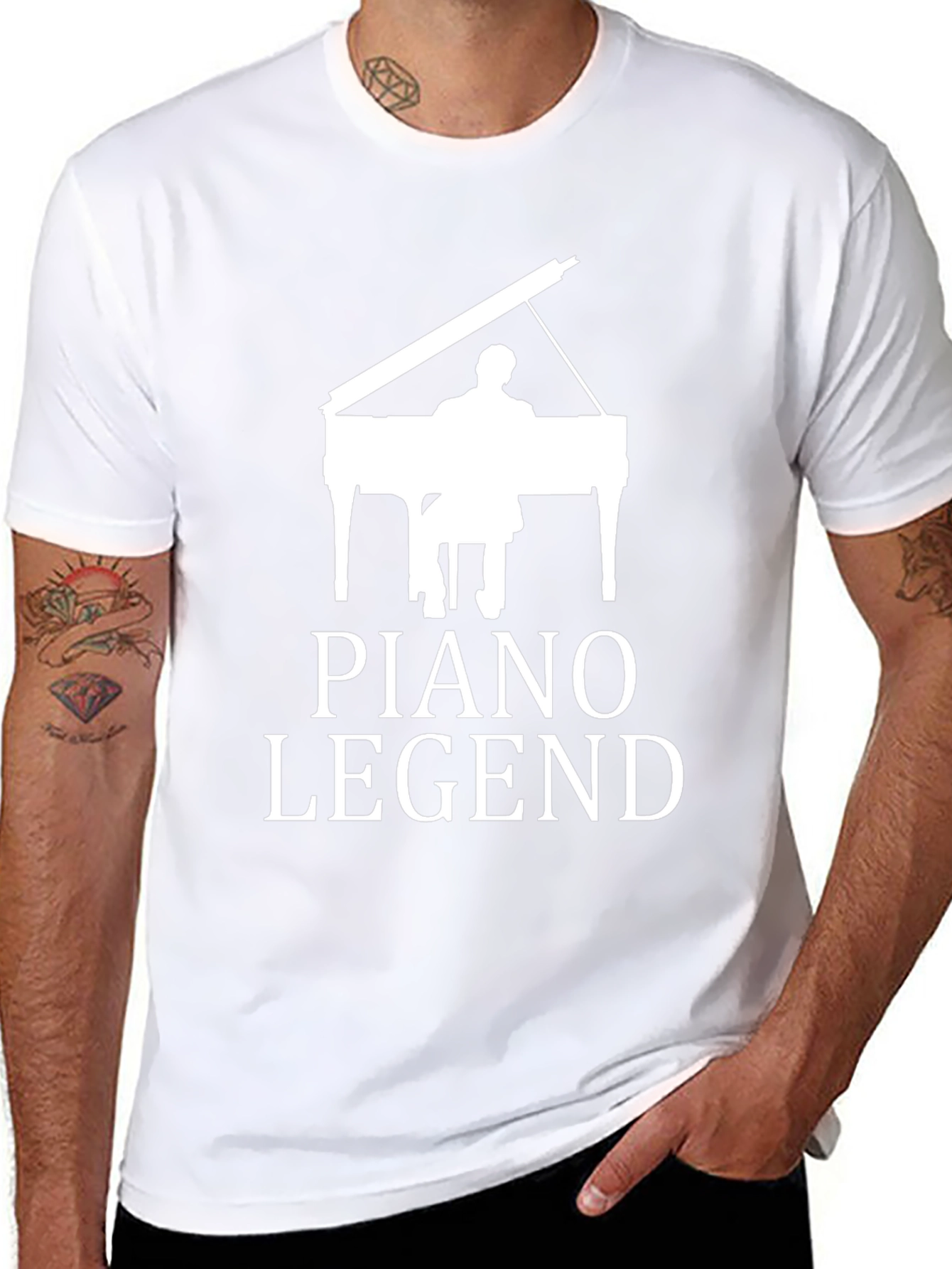Piano Legend Graphic Tee - Musicians Gift
