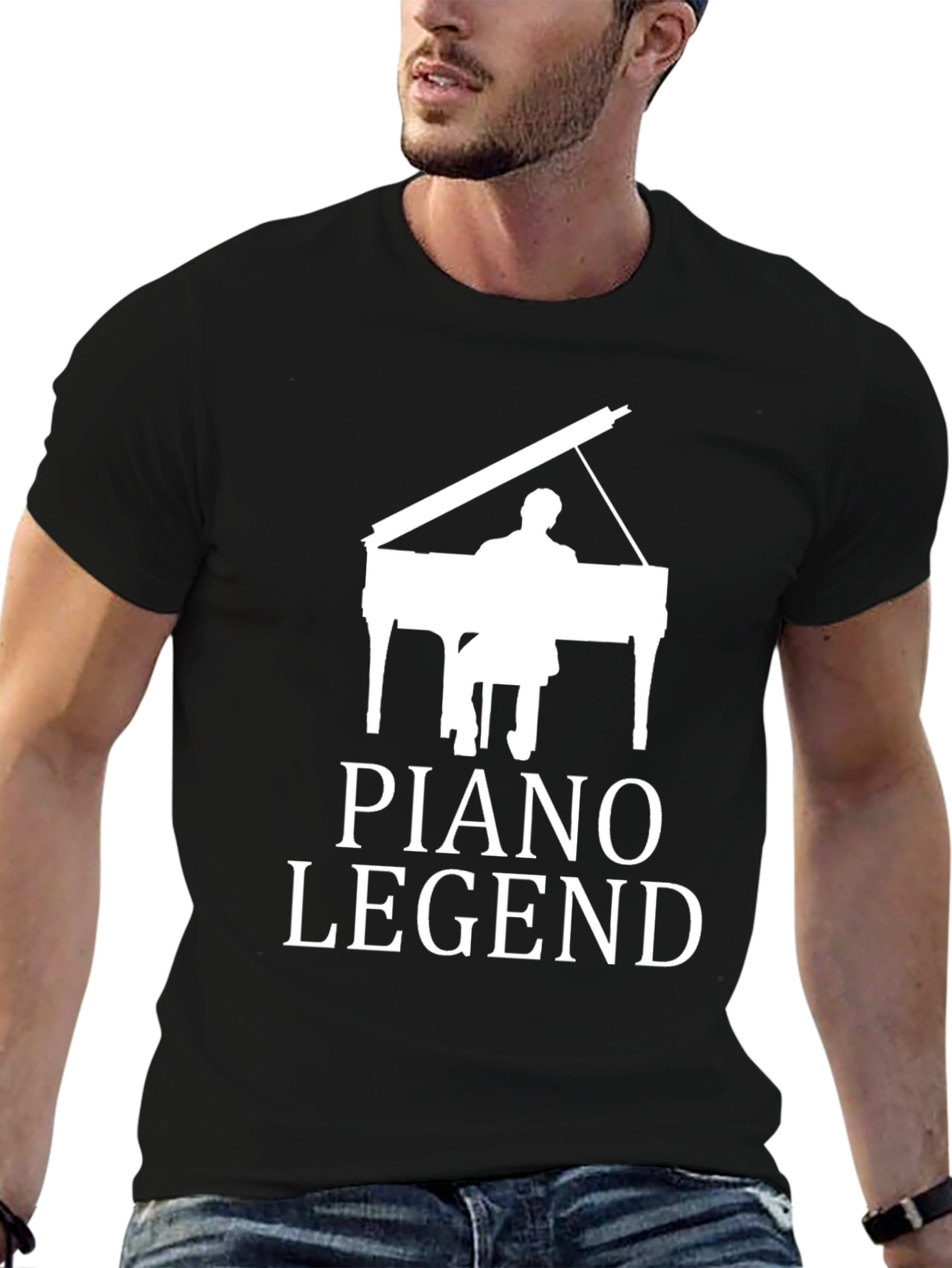 Piano Legend Graphic Tee - Musicians Gift
