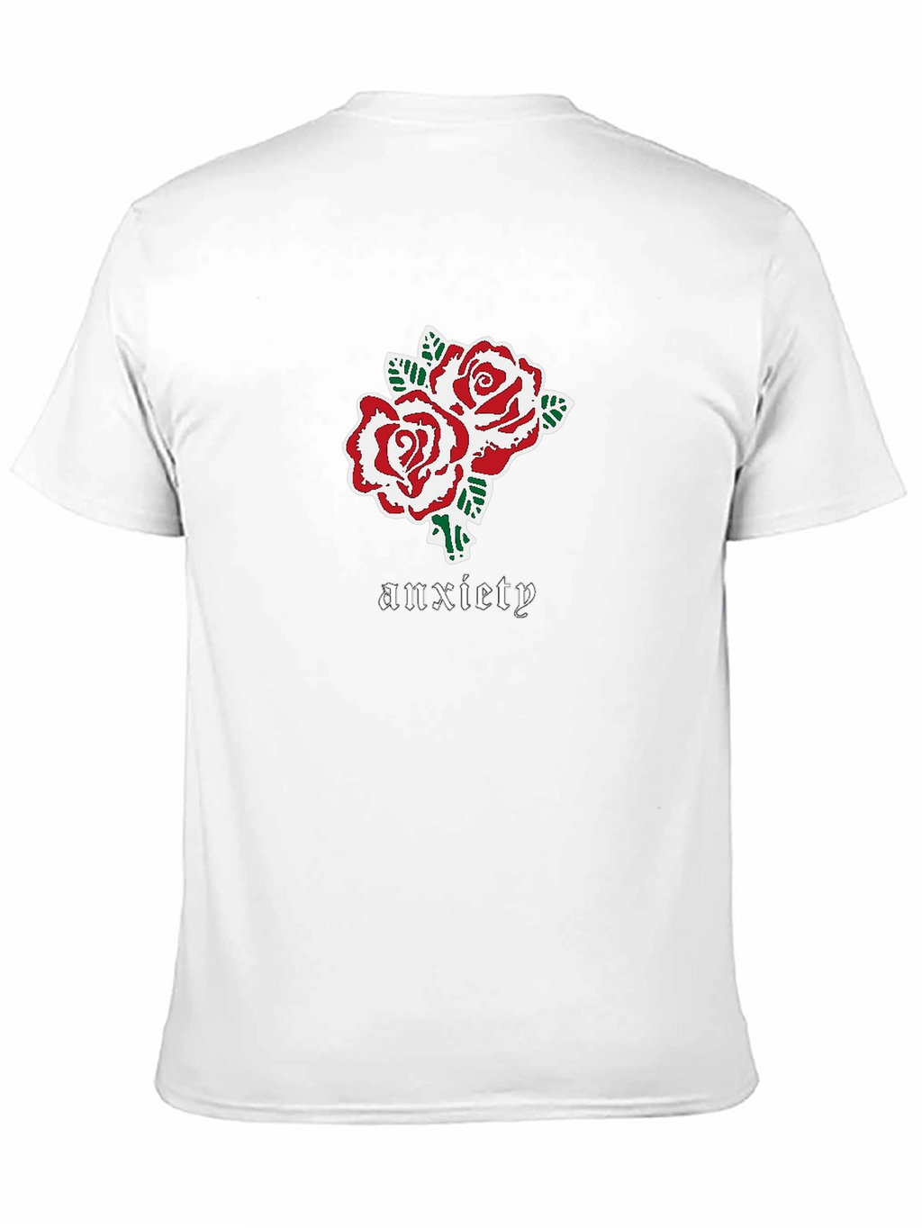 Anxiety Roses Graphic Black T-Shirt