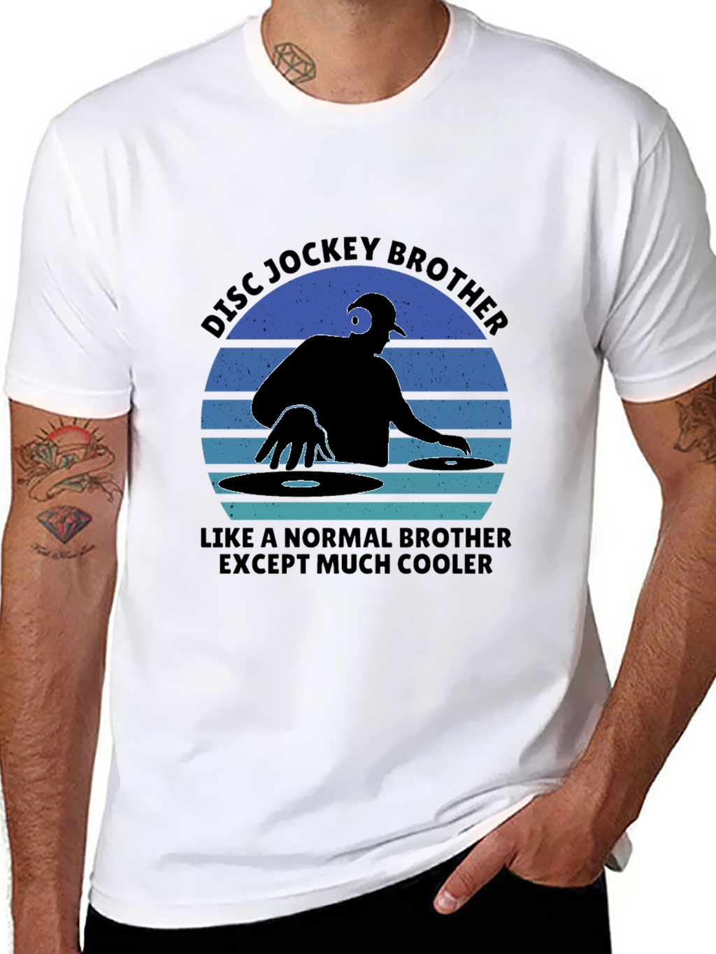 Cool Disc Jockey Brother Graphic Tee