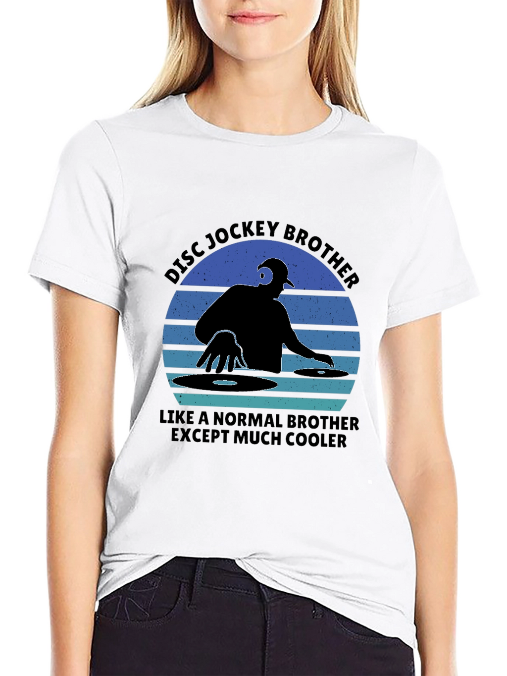 Cool Disc Jockey Brother Graphic Tee