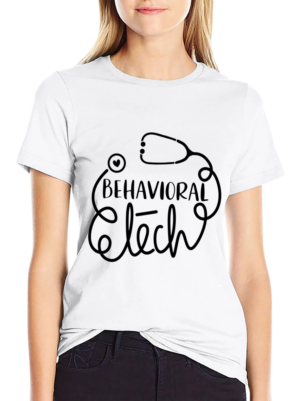 Behavioral Tech Stethoscope Graphic T-Shirt