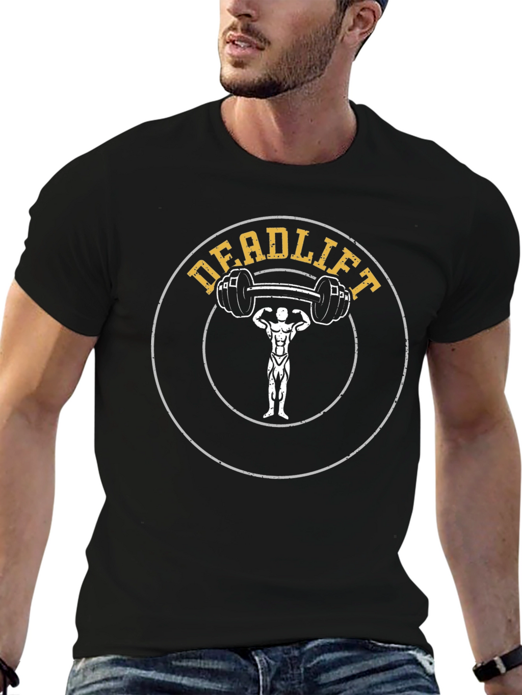 Deadlift Graphic Tee - Weightlifting Fitness Shirt