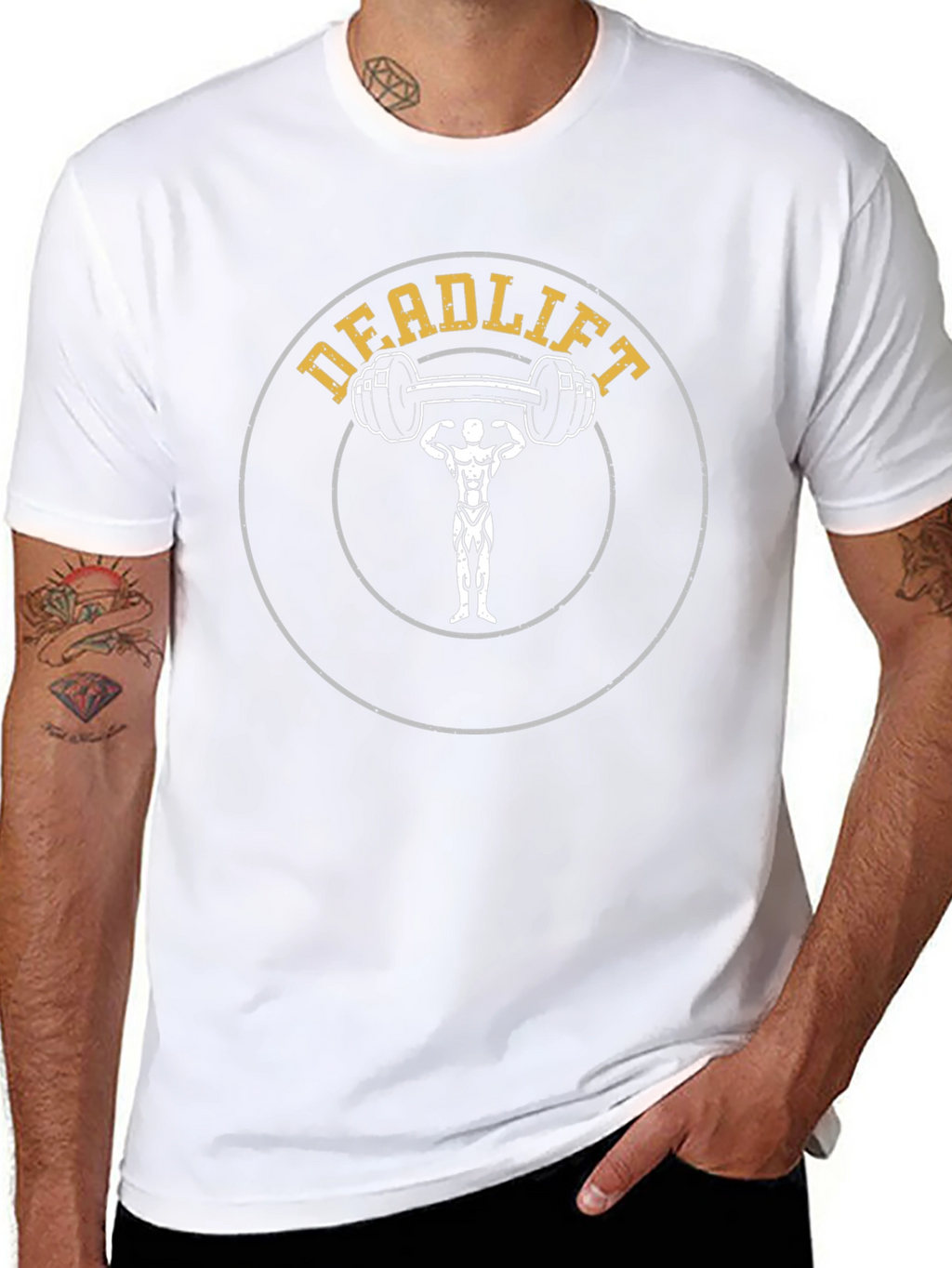 Deadlift Graphic Tee - Weightlifting Fitness Shirt