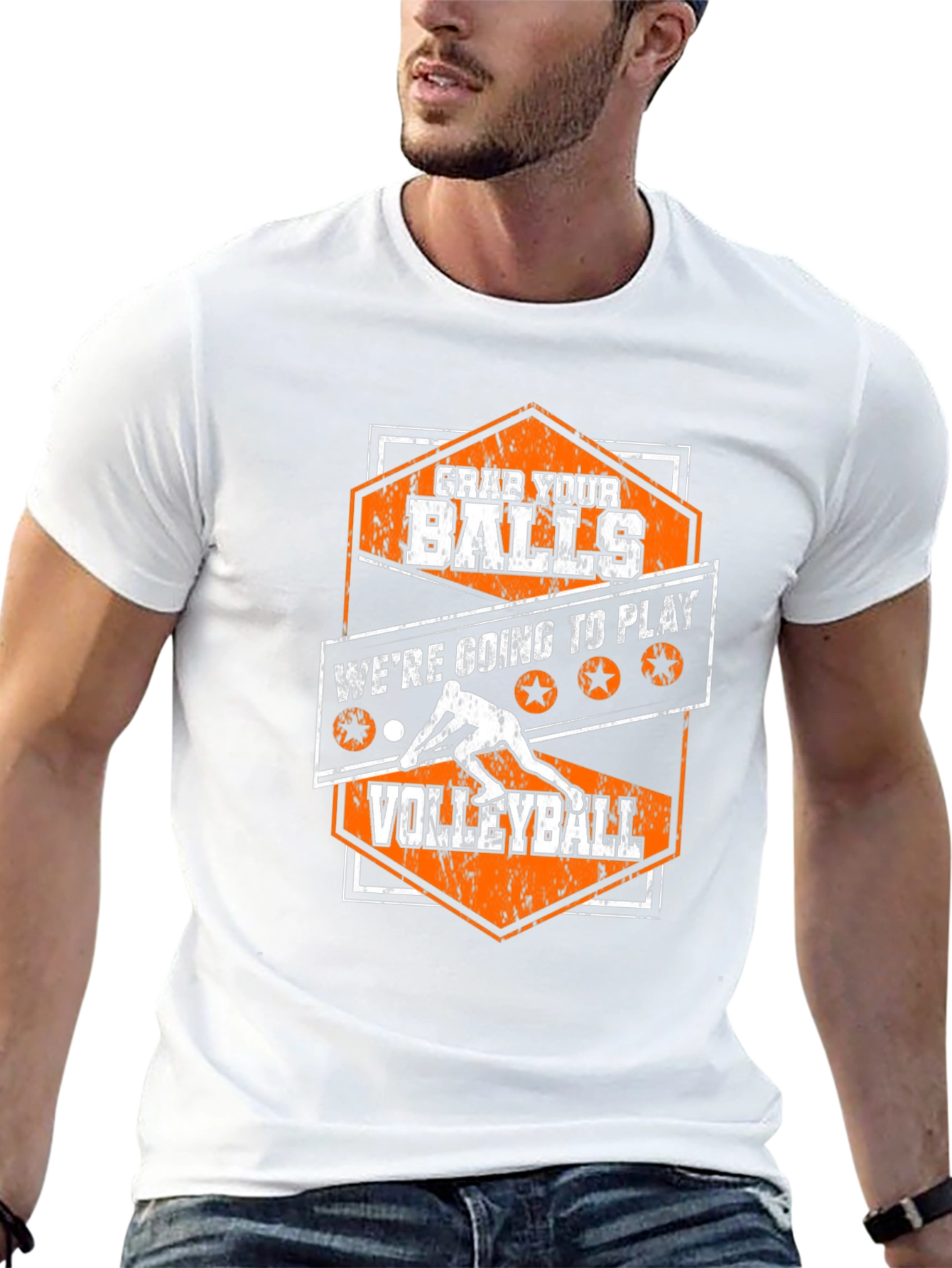 Grab Your Balls Volleyball Graphic Tee