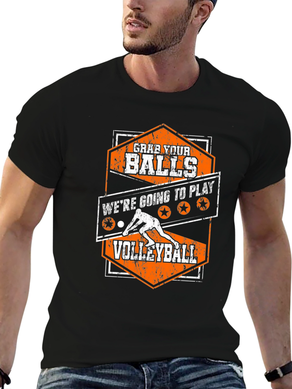 Grab Your Balls Volleyball Graphic Tee