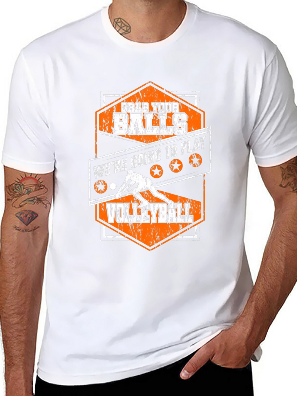 Grab Your Balls Volleyball Graphic Tee