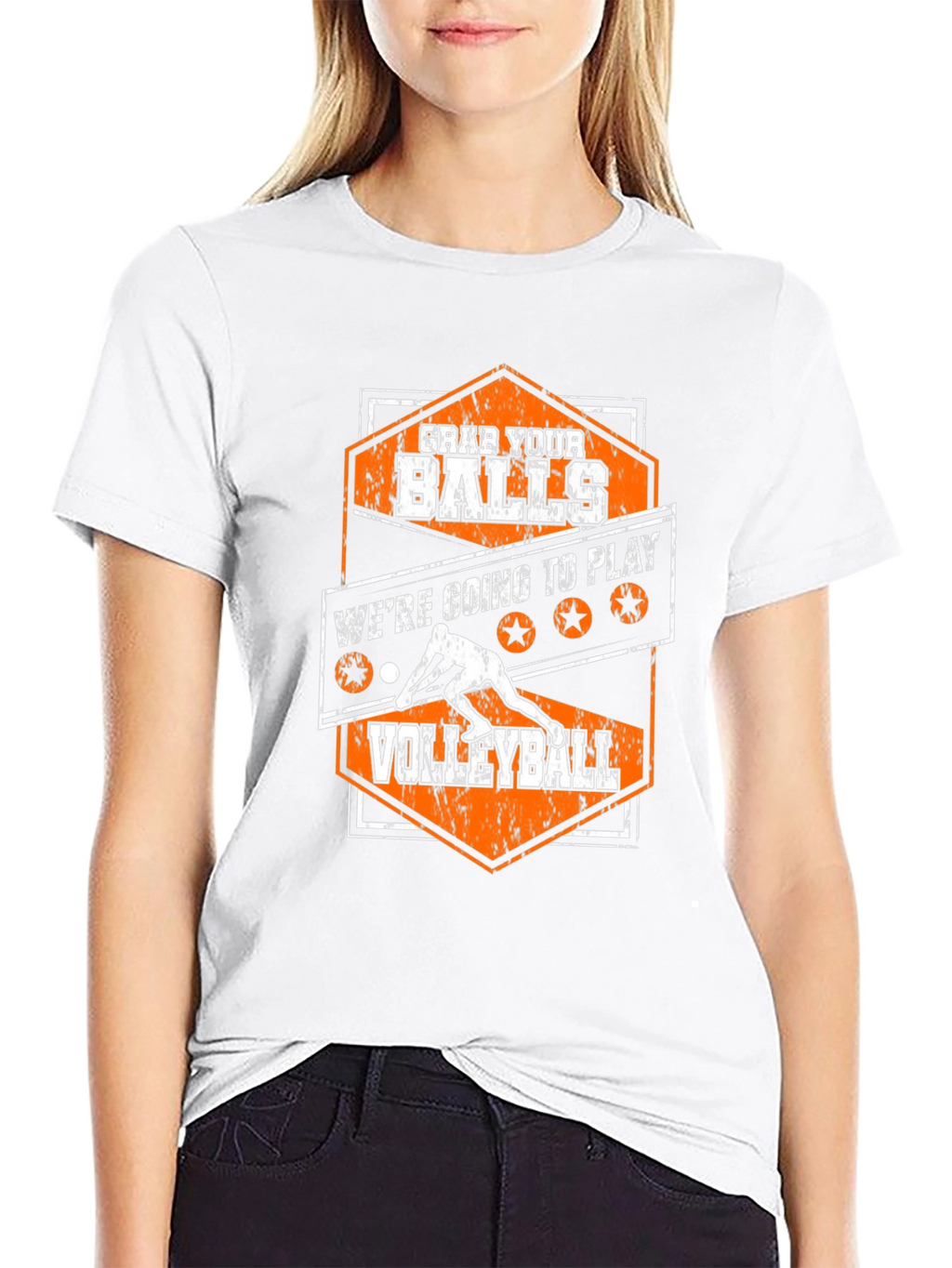 Grab Your Balls Volleyball Graphic Tee