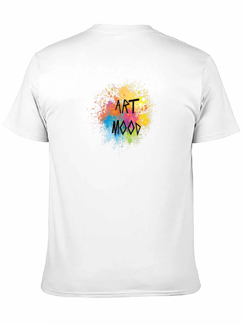 Art Mood Black T-Shirt - Stylish Paint Splatter Design