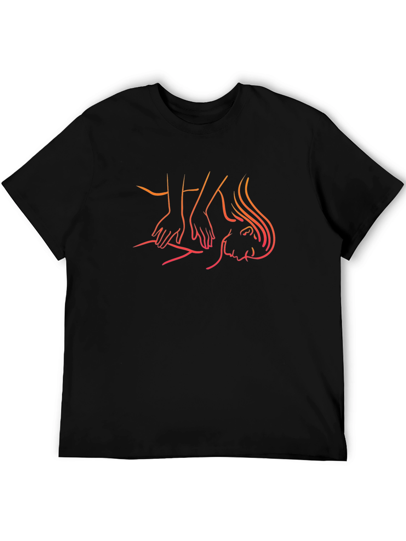 Relaxation Massage Graphic Tee - Black