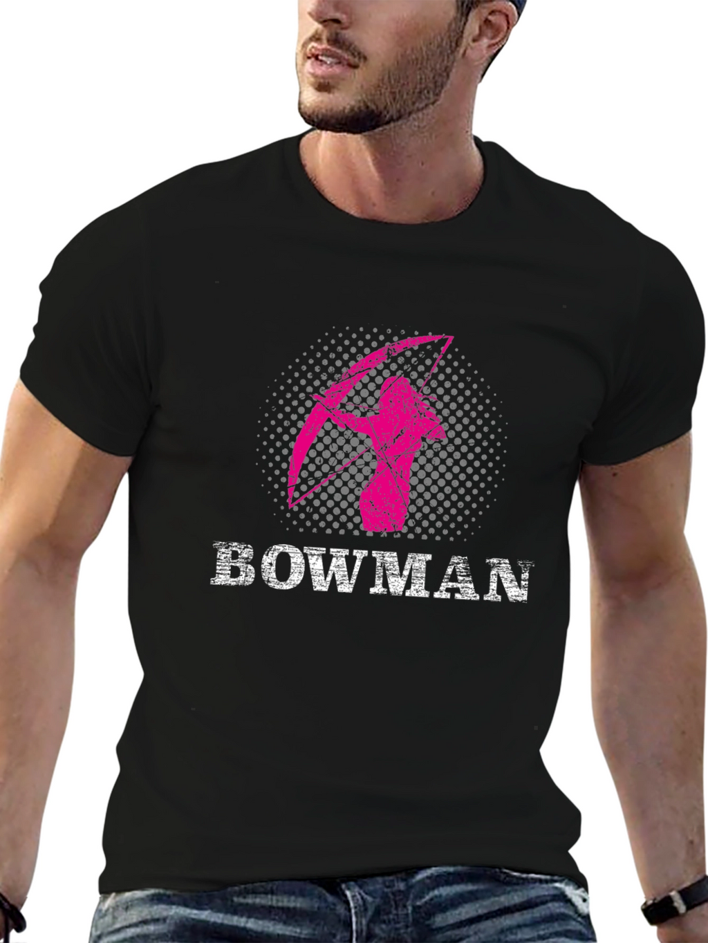 Bowman Graphic T-Shirt - Black Cotton Tee