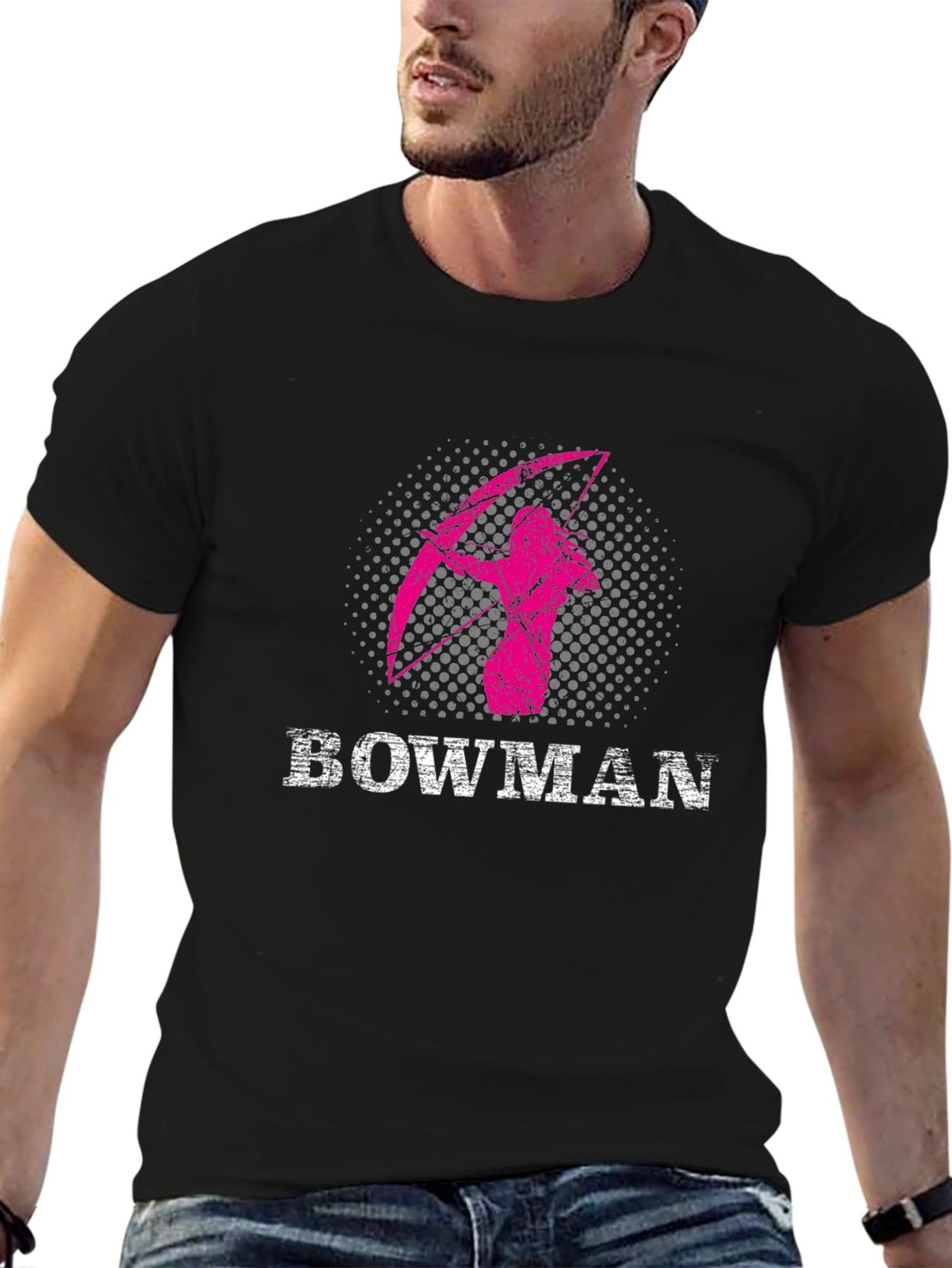 Bowman Graphic T-Shirt - Black Cotton Tee
