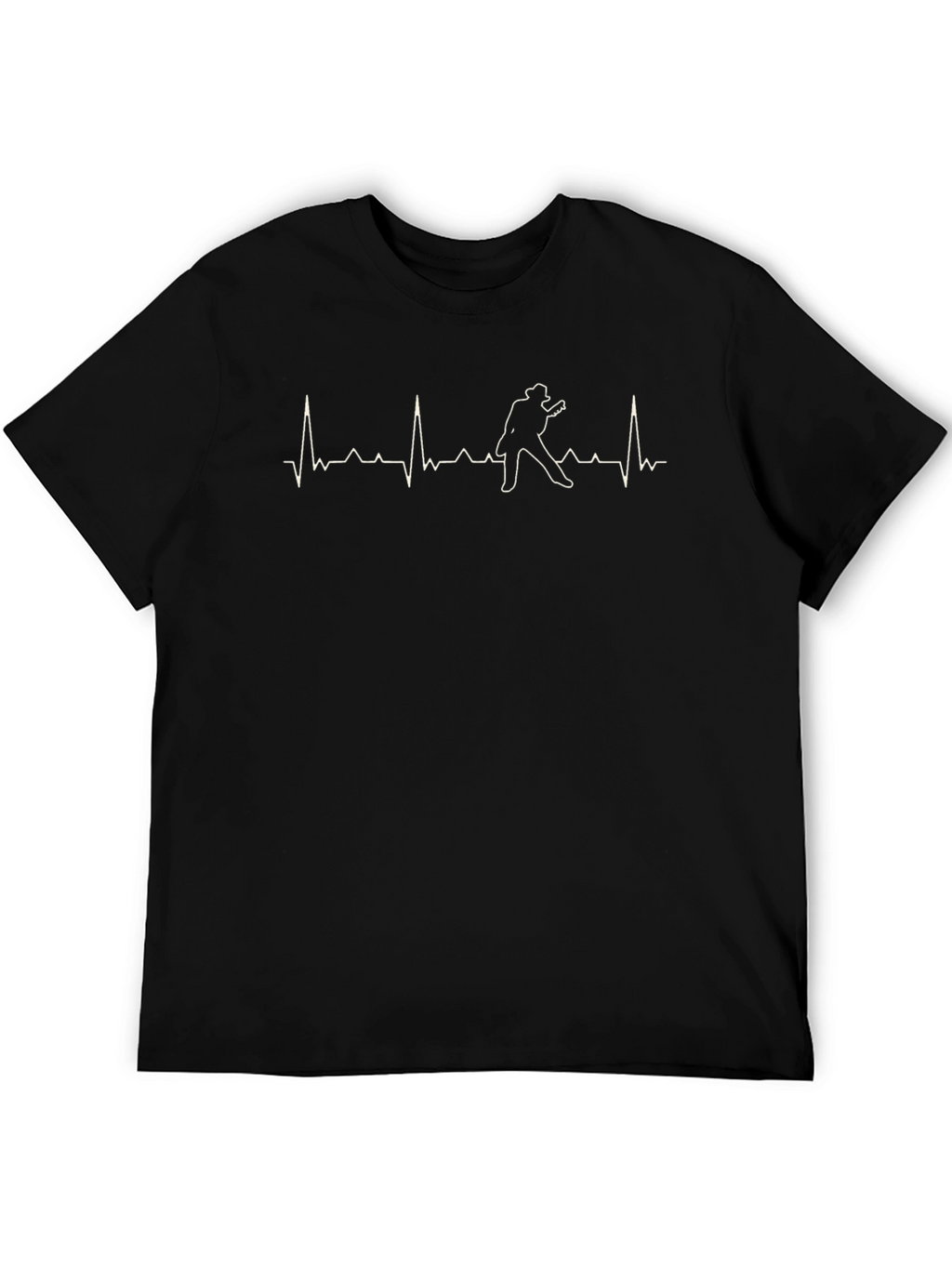 Rhythm Heartbeat Guitarist Graphic Tee