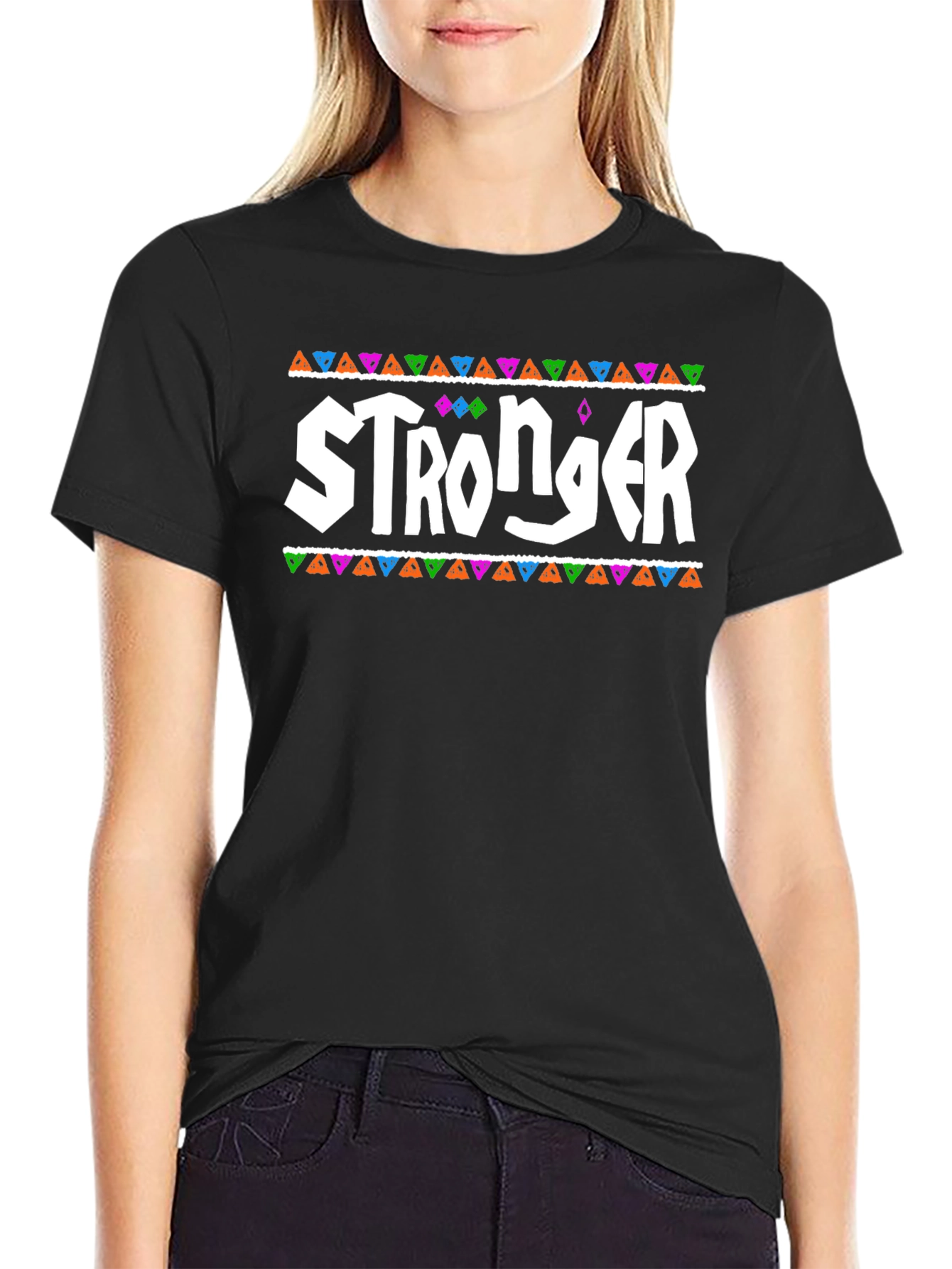 Stronger Graphic Tee - Black T-Shirt