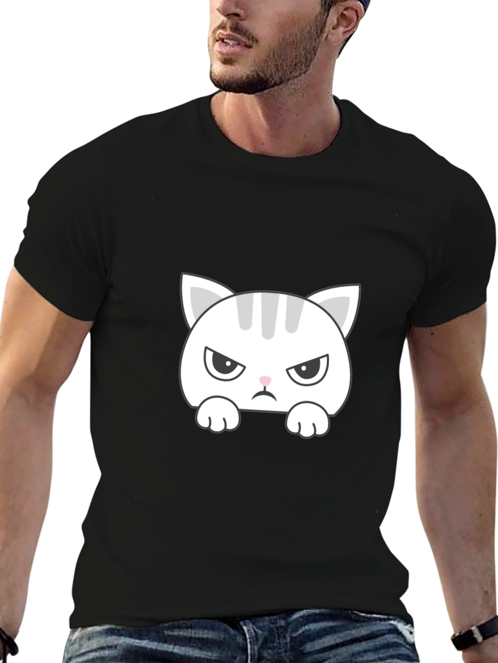 Grumpy Cat T-Shirt - Funny Angry Kitten Tee