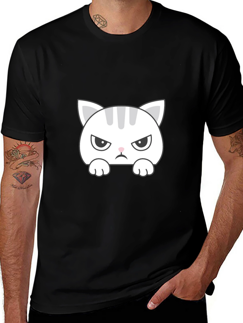 Grumpy Cat T-Shirt - Funny Angry Kitten Tee