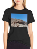 Rocky Desert Scene Black T-Shirt
