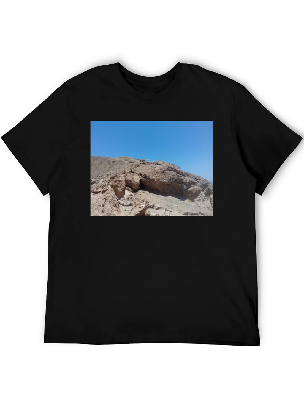 Rocky Desert Scene Black T-Shirt