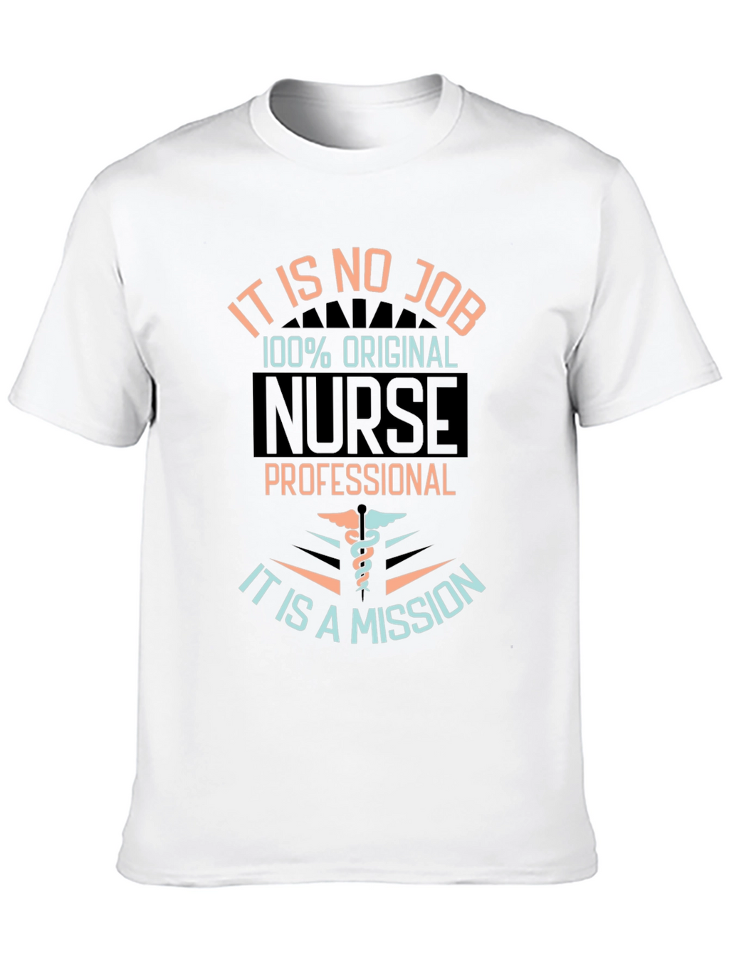 Original Nurse Mission Black Graphic T-Shirt