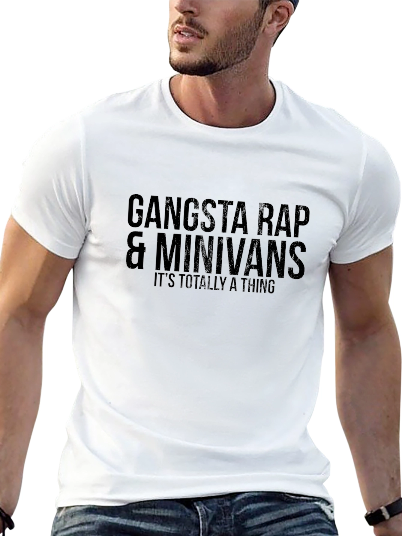 Gangsta Rap & Minivans Funny Graphic Tee