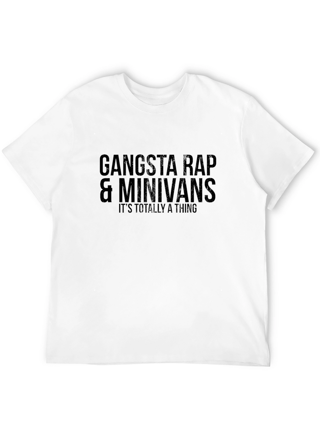 Gangsta Rap & Minivans Funny Graphic Tee