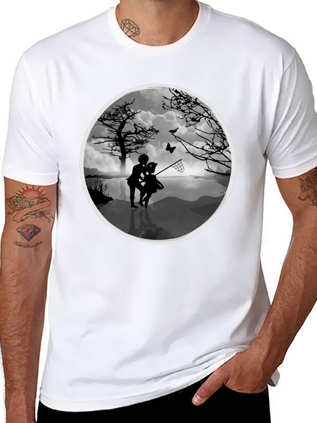Whimsical Silhouette Graphic Tee