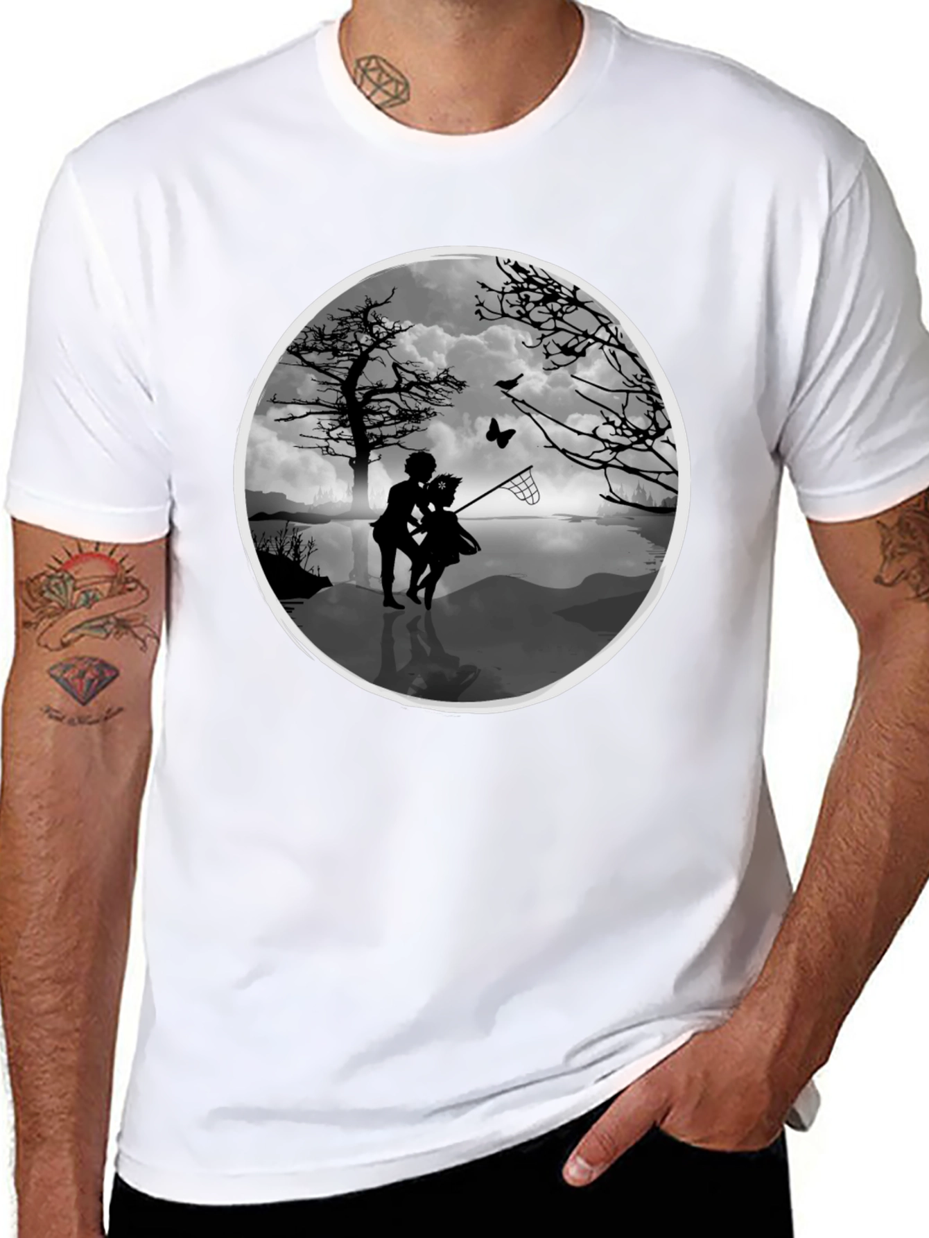Whimsical Silhouette Graphic Tee