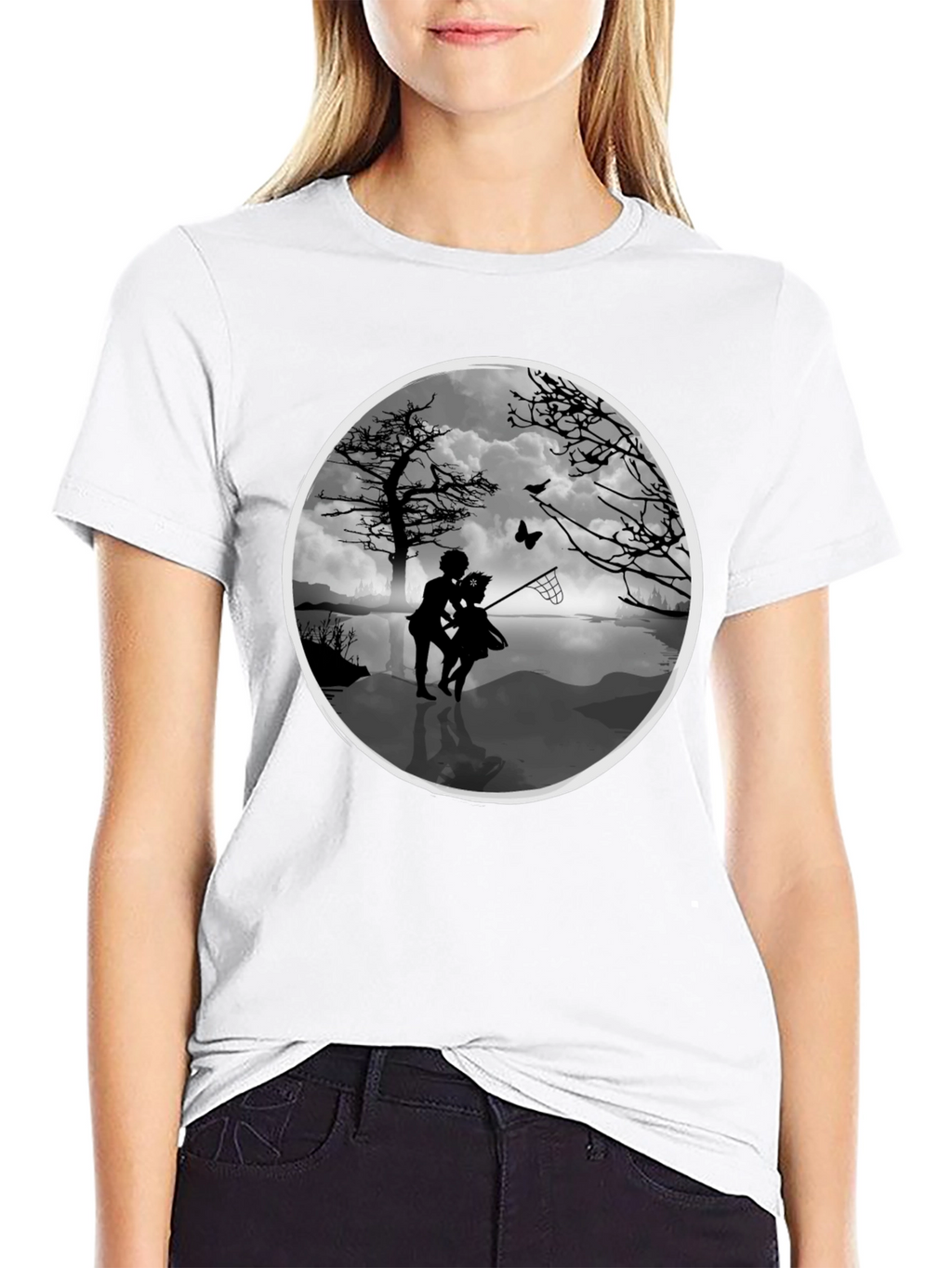Whimsical Silhouette Graphic Tee