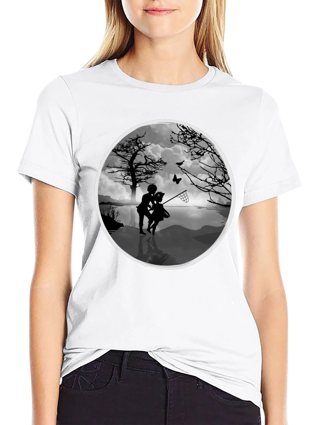 Whimsical Silhouette Graphic Tee