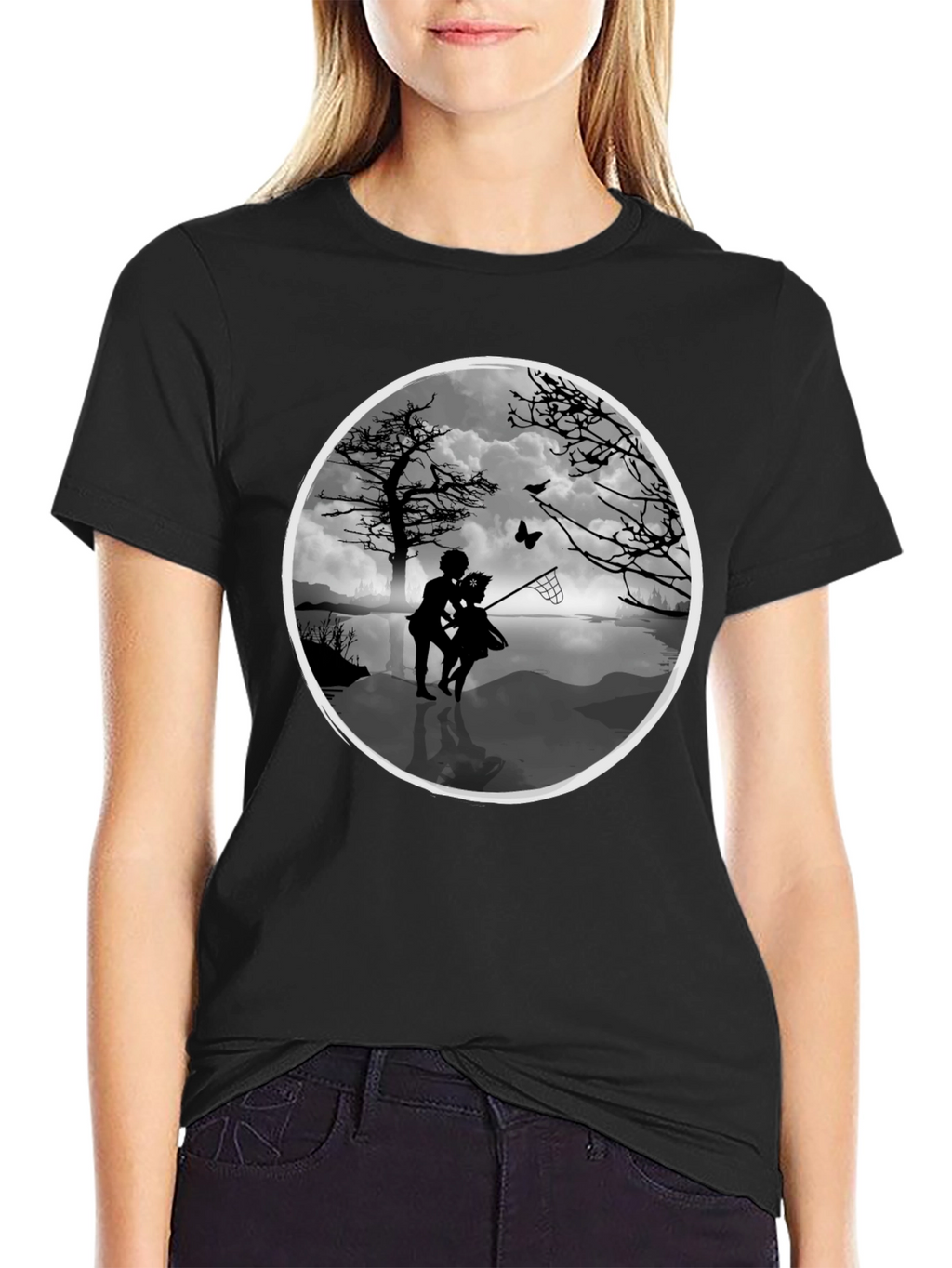 Whimsical Silhouette Graphic Tee
