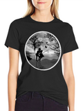 Whimsical Silhouette Graphic Tee