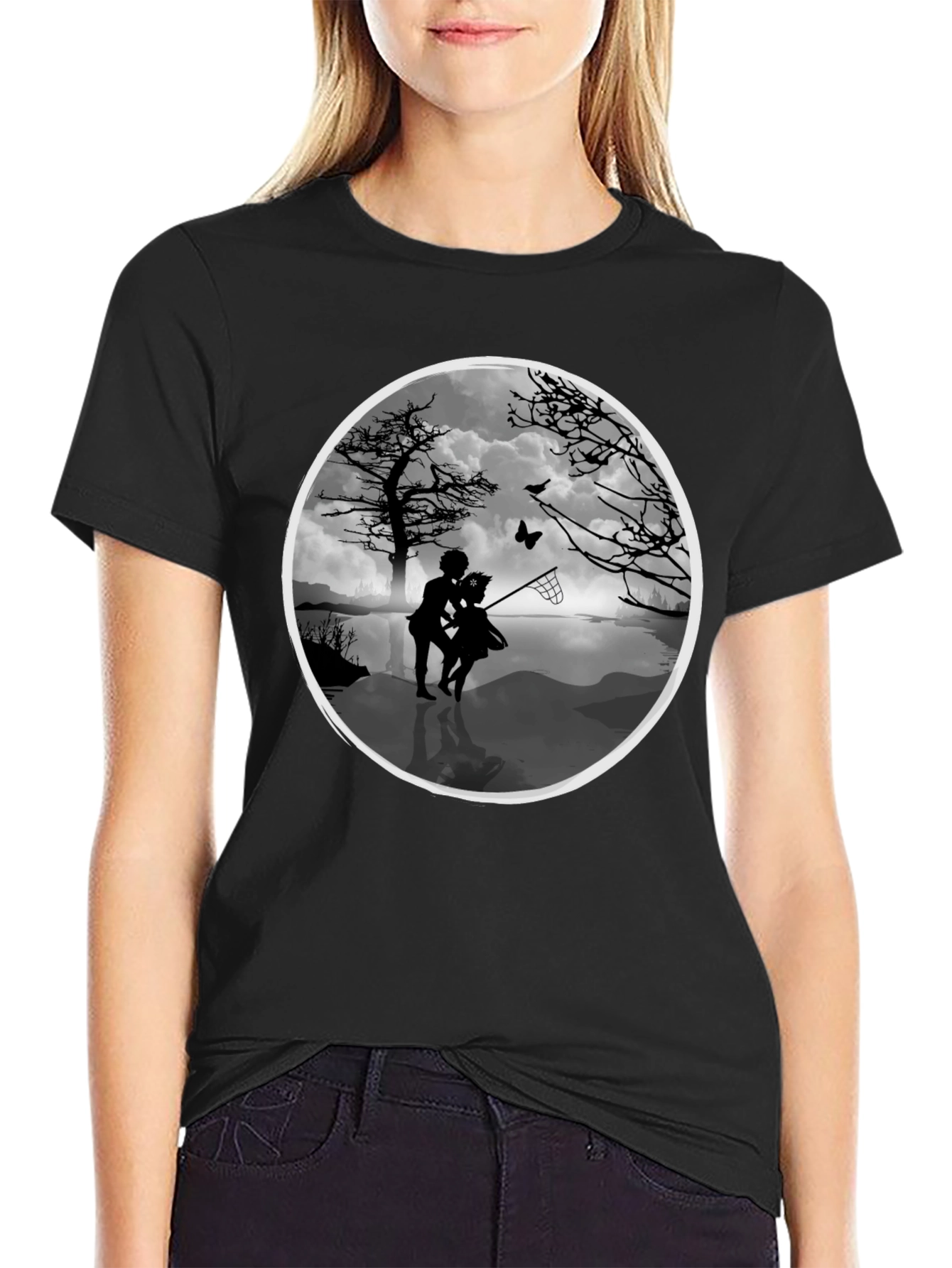 Whimsical Silhouette Graphic Tee