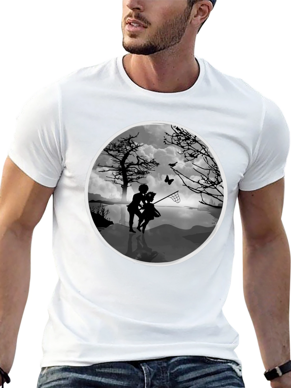 Whimsical Silhouette Graphic Tee