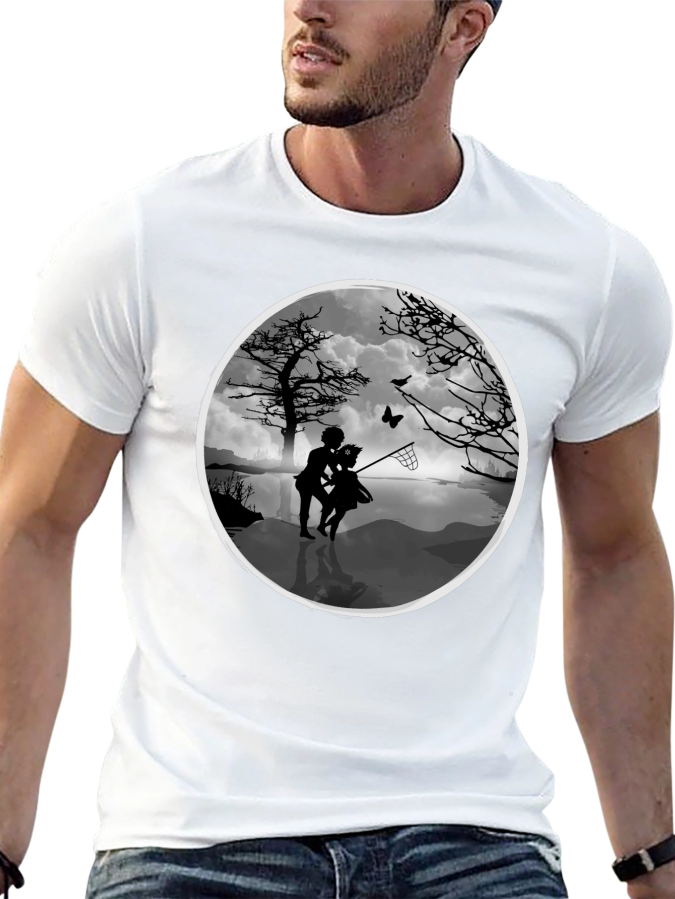 Whimsical Silhouette Graphic Tee