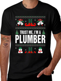 Trust Me Im A Plumber Christmas Graphic Tee