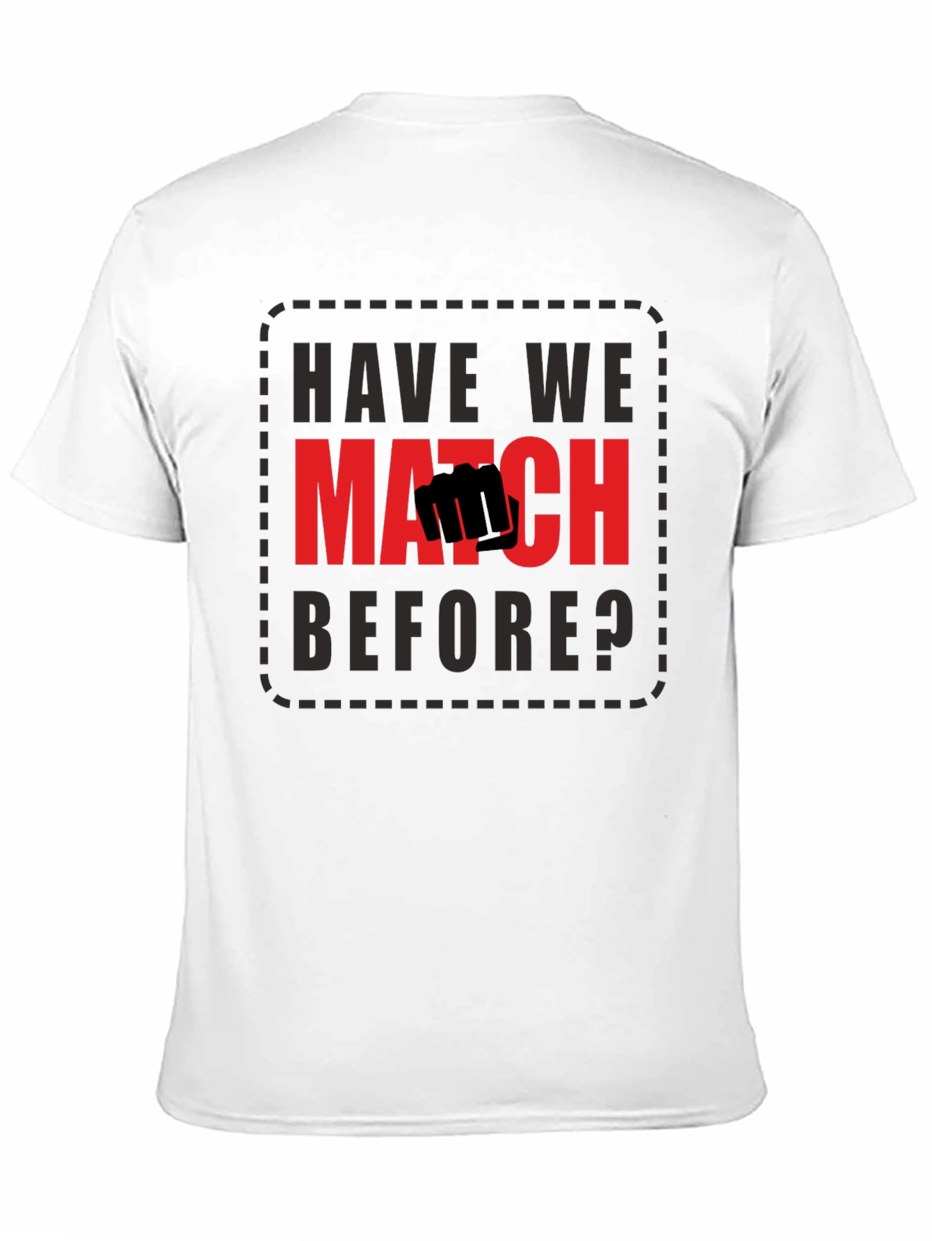 Have We Met? Graphic Tee - Black Cotton T-Shirt