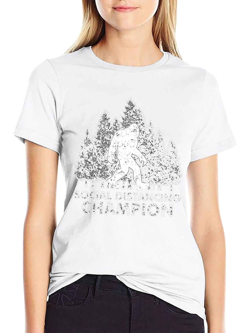 Social Distancing Champion Bigfoot T-Shirt