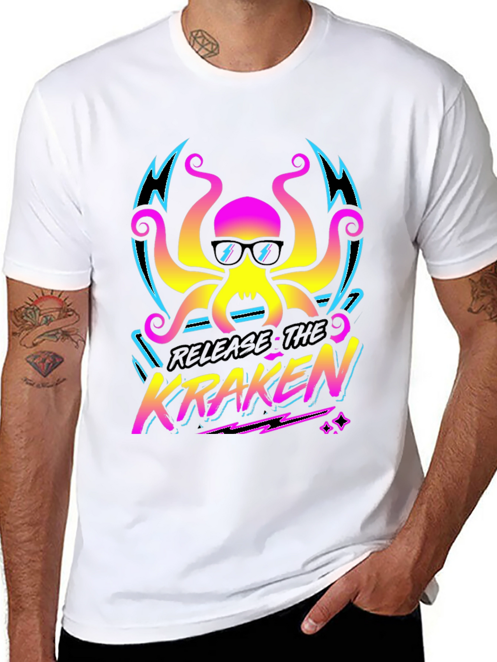 Release The Kraken T-Shirt - Retro Octopus Design