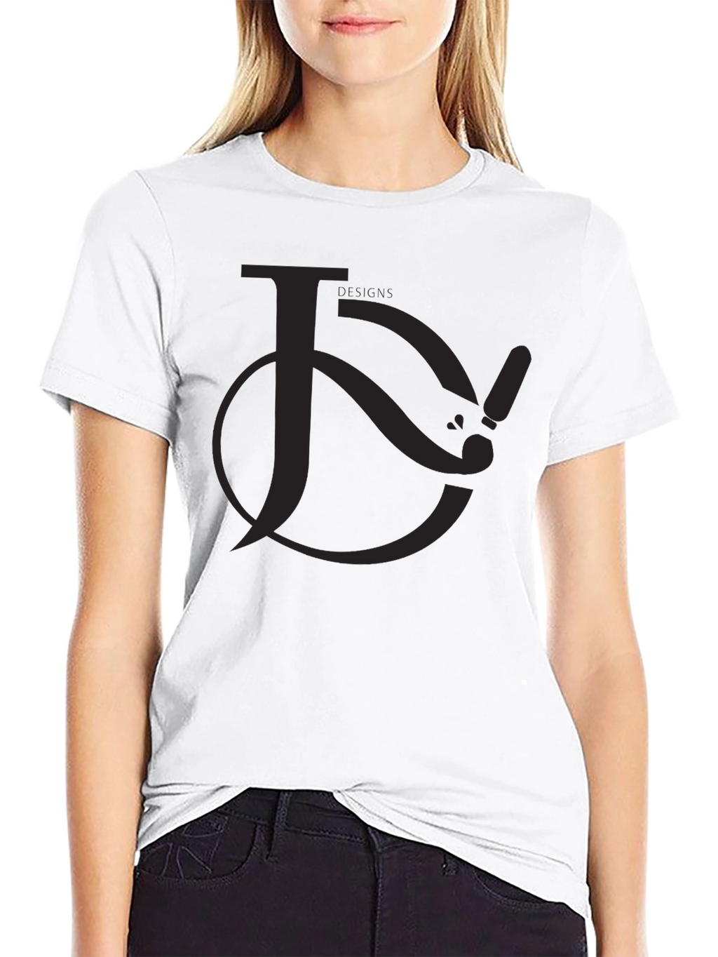 Black Graphic Tee - Unique Lettering
