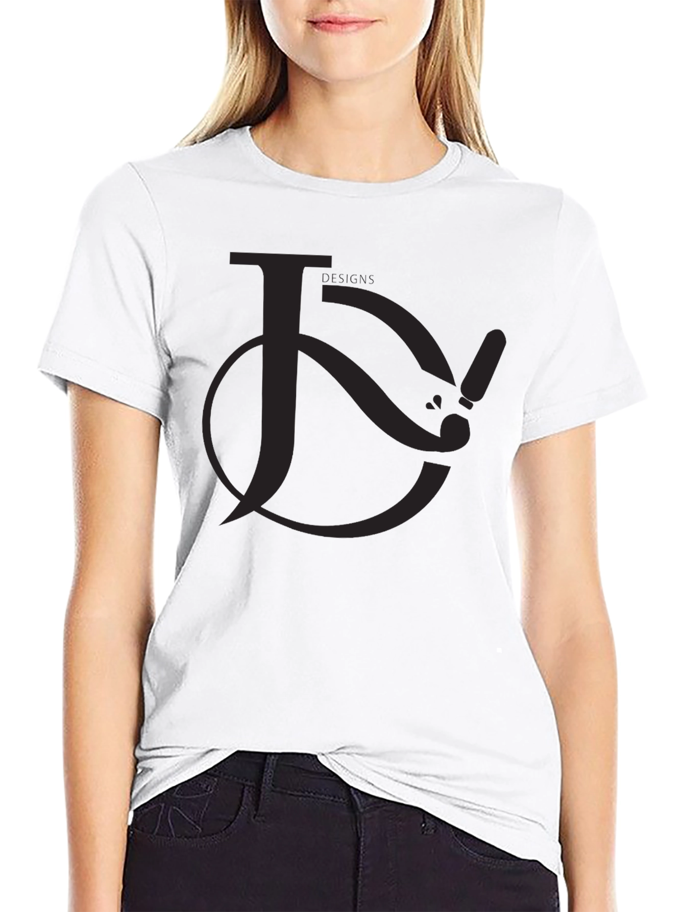 Black Graphic Tee - Unique Lettering