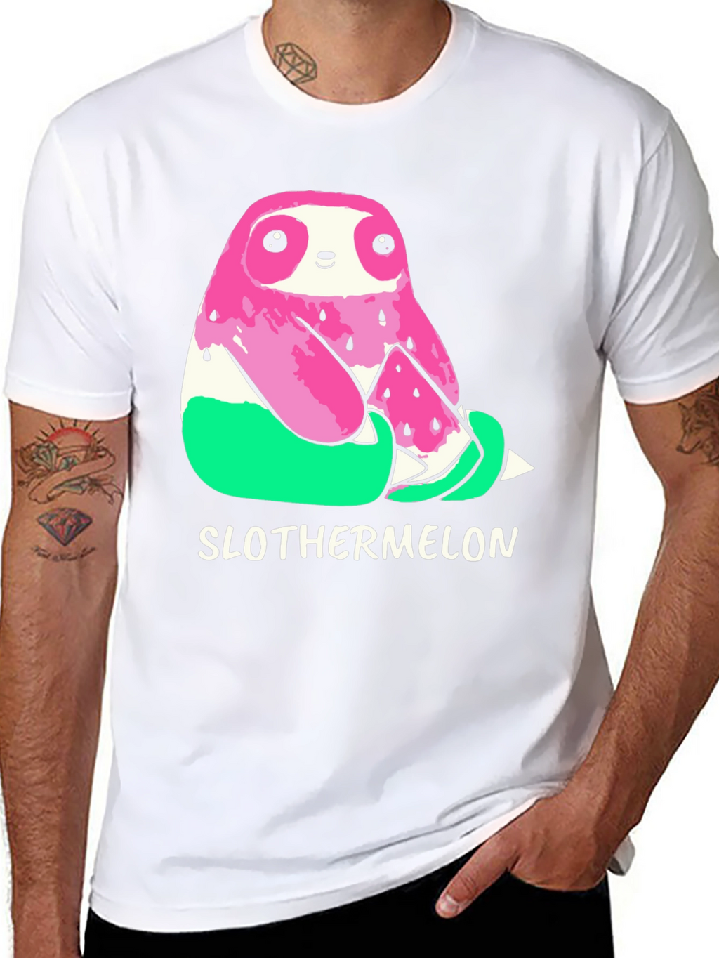 Slothermelon T-Shirt - Cute Sloth Watermelon Graphic Tee