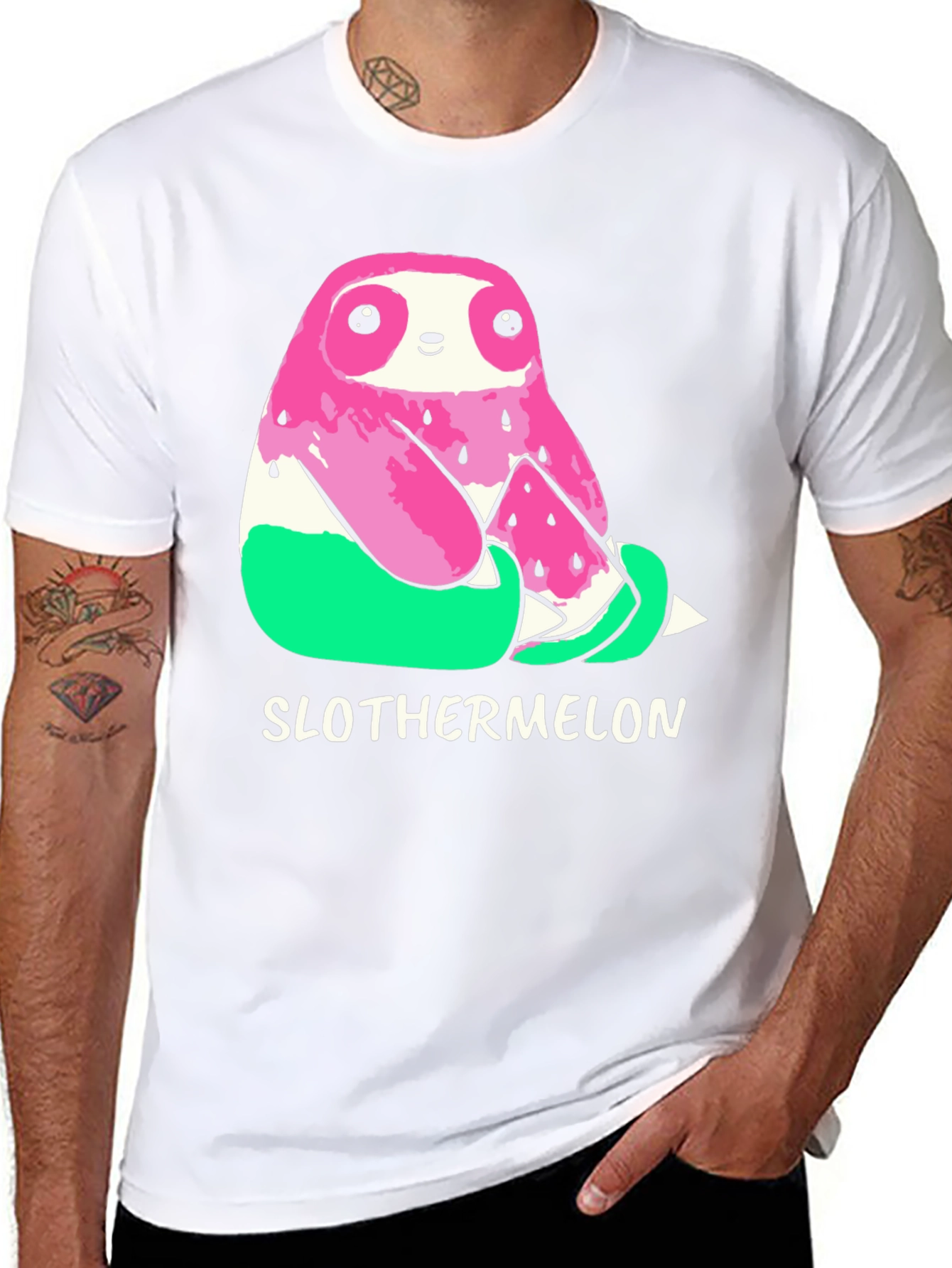 Slothermelon T-Shirt - Cute Sloth Watermelon Graphic Tee